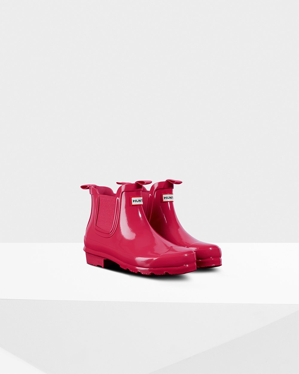 Botas Chelsea Original Big Gloss Hunter Niños - Rosas - 164570IVJ